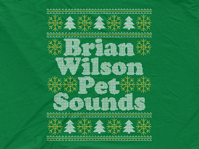 Brian Wilson - Xmas Sweater 1 beach boys brian wilson christmas design pet sounds ugly sweater