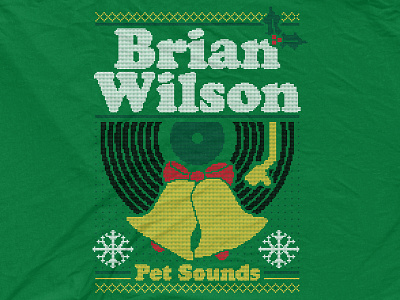 Brian Wilson - Xmas Sweater 2 beach boys brian wilson christmas design pet sounds ugly sweater