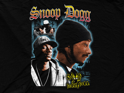 Snoop Dogg - Compton Collage 90s bootleg california compton graphic tee hip hop snoop dogg vintage