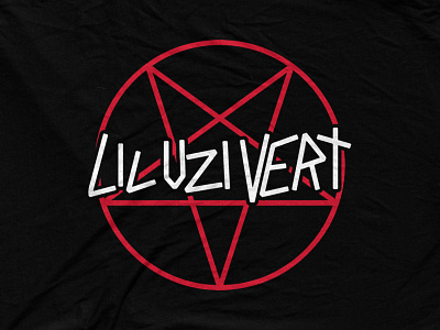 Lil Uzi Vert - Pentagram bolt demon lil uzi vert logo metal pentagram type treatment typography