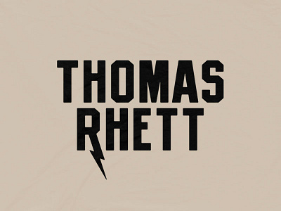 Thomas Rhett - Bolt bandmerch country logo music thomas rhett typography