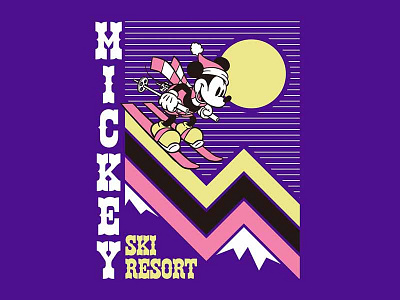 Mickey Mouse Ski Resort apparel disney disneyland mickey mouse mountain retro shirt ski vintage winter