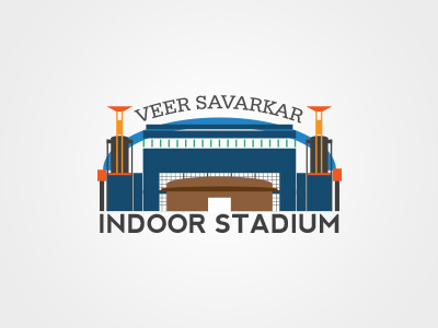 Veer Savarkar Indoor branding indoor stadium logo design stadium