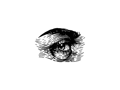 Eye and lines black ink eye illustration ink line art tattoo