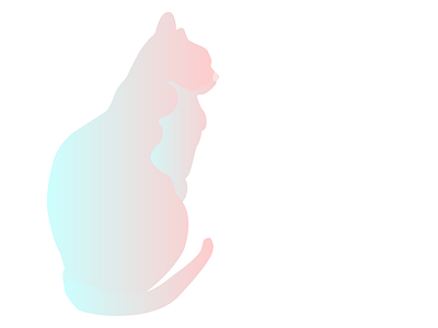 from #ccffff to #ffcccc cat cat cat illustration ccffff ffcccc illustrator