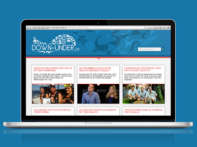 Down-Under.be css html photoshop wordpress