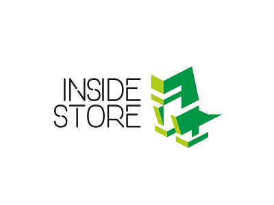 Inside Store 8bit games green identity inside logo logodesign logotype multimedia russian store trex videogames
