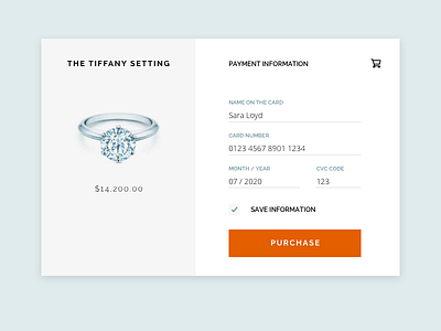 Daily UI #002 - Credit Card Checkout check out design form graphic design ui ui design user interface ux web design