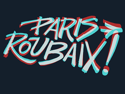 Paris Roubaix lettering