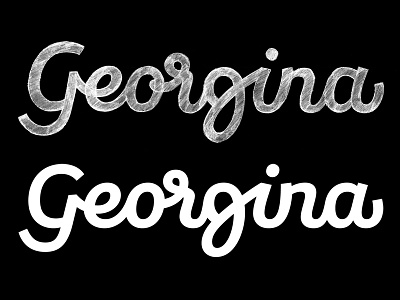 Georgina Logotype lettering script