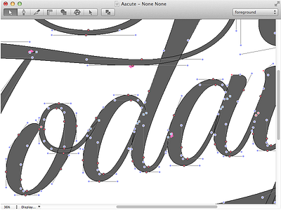 Today lettering wip