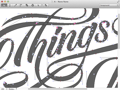 Things to Do lettering wip
