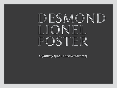 Desmond Foster