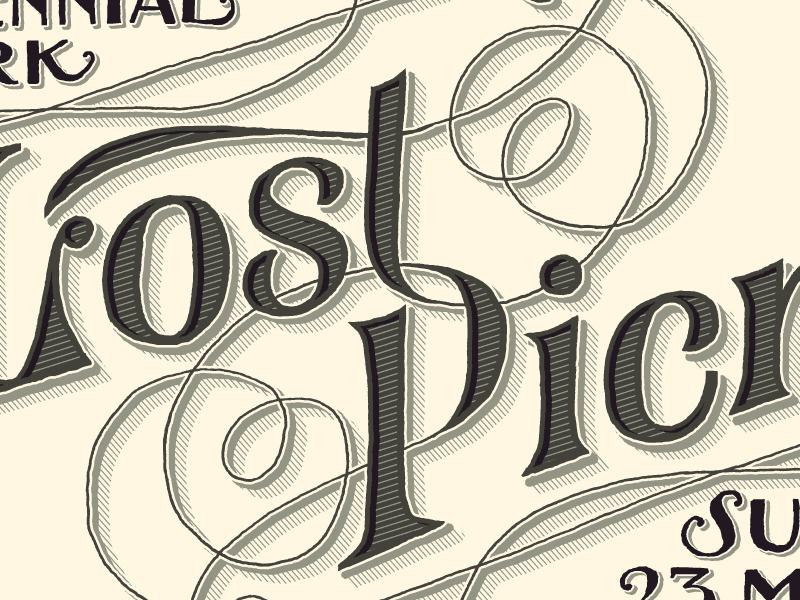 Lost Picnic Lettering lettering