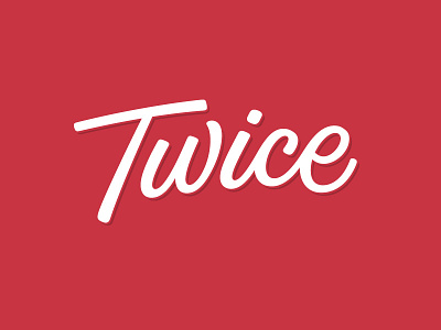 Twice Logotype lettering