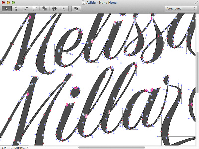 Melissa Millar Curves lettering