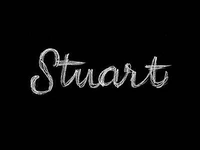 Stuart rough logotype rough sketch stuart