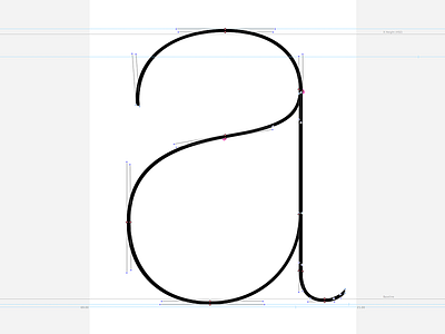 Hairline a beziers letter type type design vectos