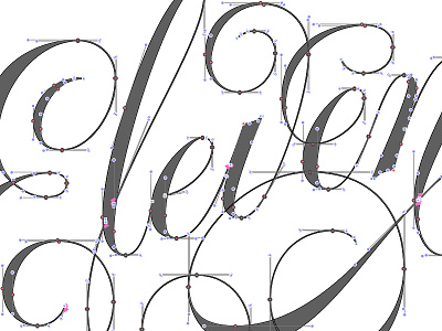 Eleven Beziers beziers lettering vectors