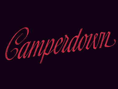 Camperdown lettering maydave