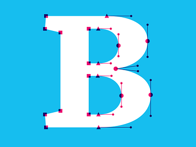 B blanco font type design typeface
