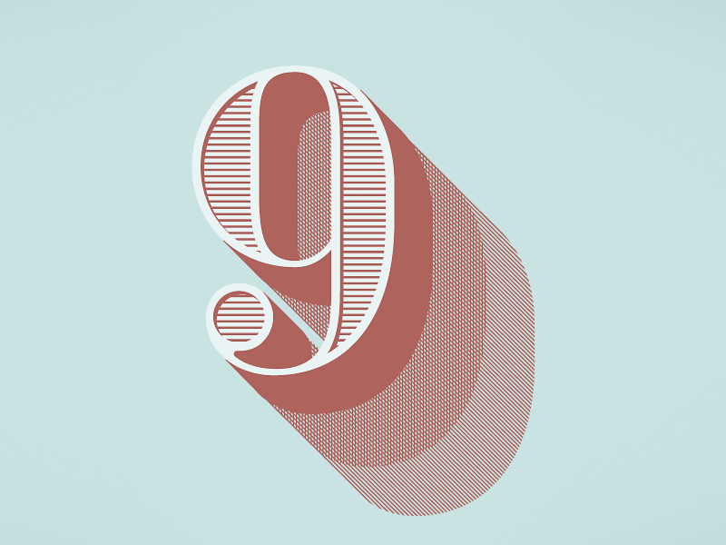 Lettercult Alphabattle — 9 figures lettering shading typography