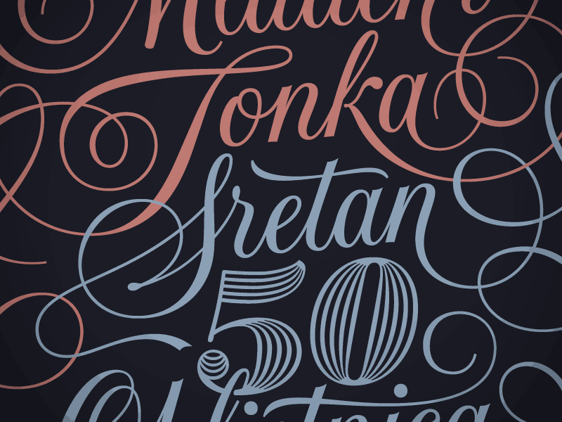 Mladen i Tonka [GIF] lettering script