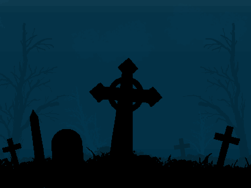 Dead Last: No Escape Logo Cinematic game graveyard hand iphone pixel zombie
