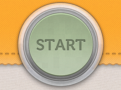 DaySense Start Button button clickable cloth concentric inset reflection