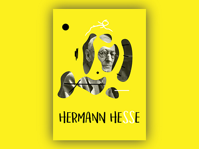 Hermann Hesse abstraction collage literature poster writer