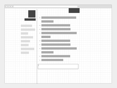 Wireframe: Realtime Chat Application chat minimal wireframe