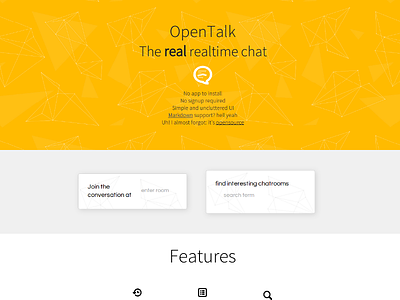 OpenTalk - Landing Page Design landing minimal ui