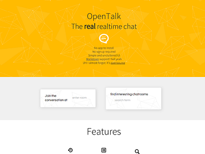 OpenTalk - Landing Page Design