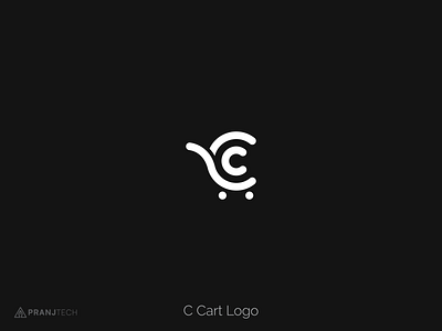 C Cart Logo clean logodesign minimalist monogram