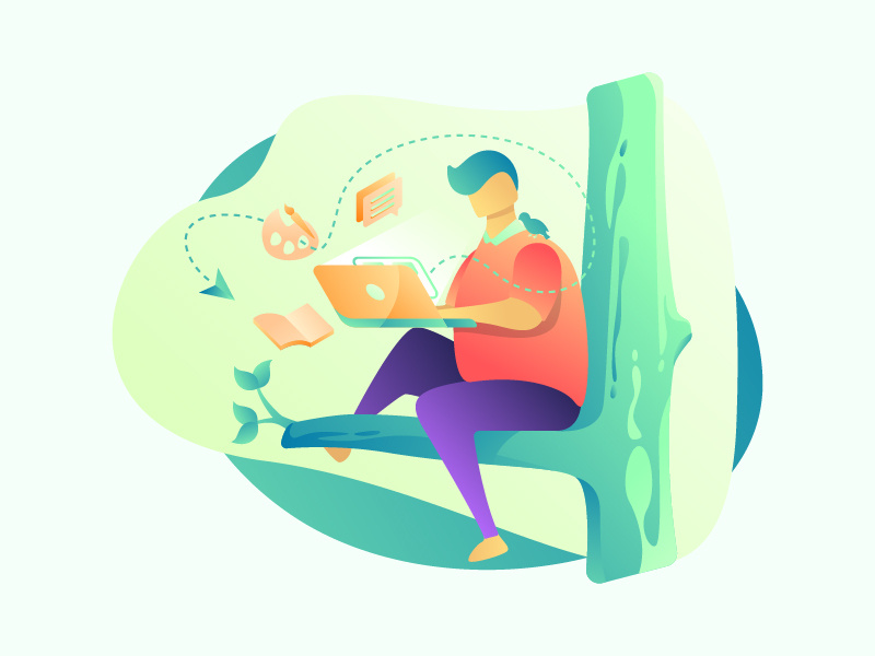 Digital Education Illustration by Wildan Kurniawan on Dribbble