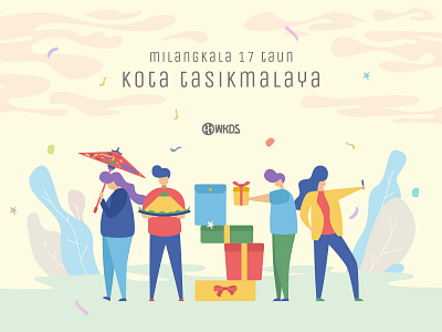 Milangkala 17 Taun Kota Tasikmalaya birthday character city design illustration indonesia interface jawabarat tasikmalaya user web