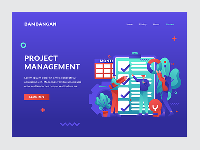 Project Management - Landing Page