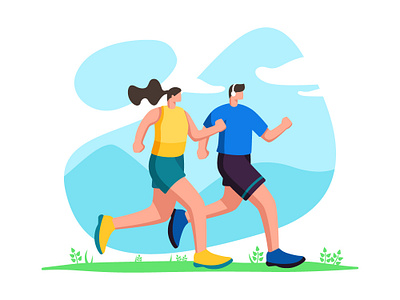 Jogging Illustration