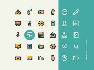 Office and Business Icon Sets - Dancons