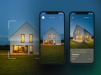 AR app concept app design ar app ar app design augmented reality augmented reality app design mobile app concept mobile app design real estate scanning ui design