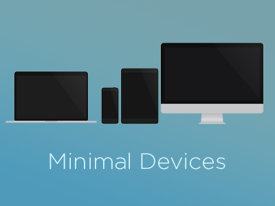 Minimal Devices css device html imac iphone macbook minimal sass