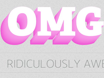 Omg Text text shadows compass sass
