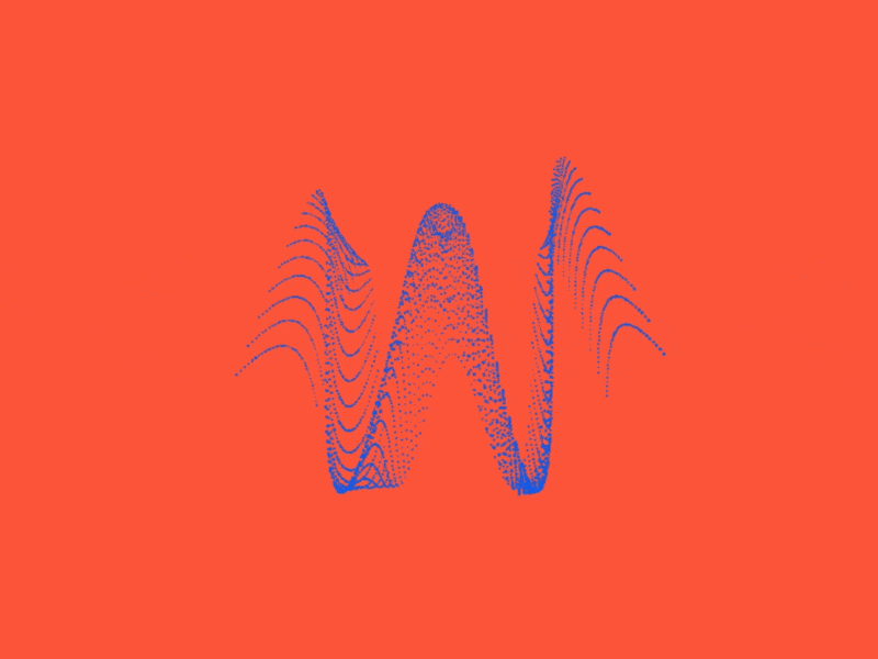 36 Days of Type - W 36 days of type alphabet animation flow gif loop three.js transition type typography w web