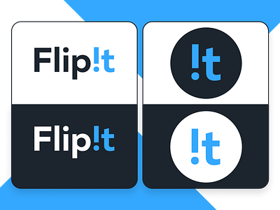 Flipit Logo branding design flipping house illustration logo realestate vector