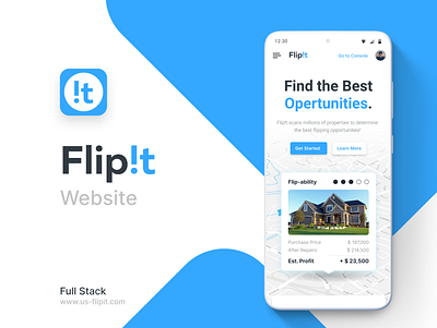 Flipit Website blog branding design flipping forum home realestate ui ux web