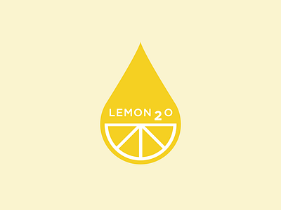 Lemon 2 O Logo brand lemon lemonade logo summertime