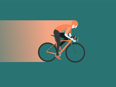 Road Bike Flat Illustration