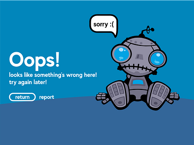 404 Page cute dailyui design graphic graphic design icon mascot maskot robot uiux design web web design