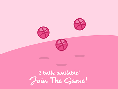 Time to pass 3 Balls! draft dribbble invites invitation design invites
