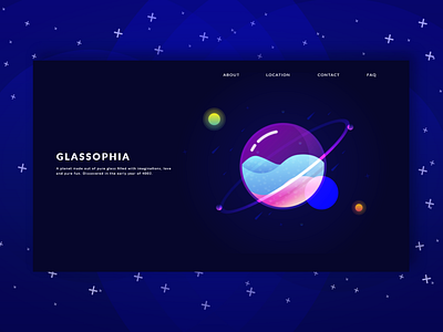 Glassophia Landing Page